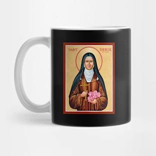 St Therese of Lisieux Little Flower Rose Catholic Saint Mug